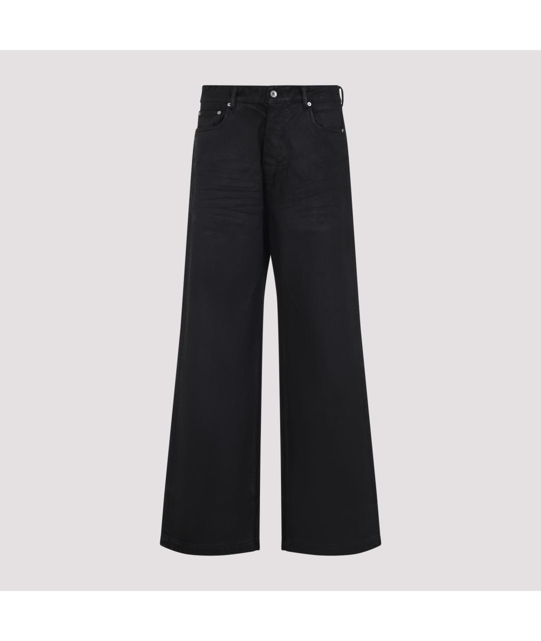 RICK OWENS DRKSHDW Черные хлопковые прямые джинсы, фото 2