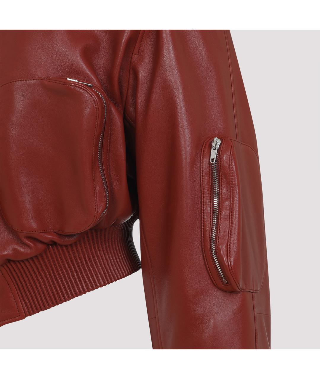 PHOEBE PHILO Красная кожаная куртка, фото 5