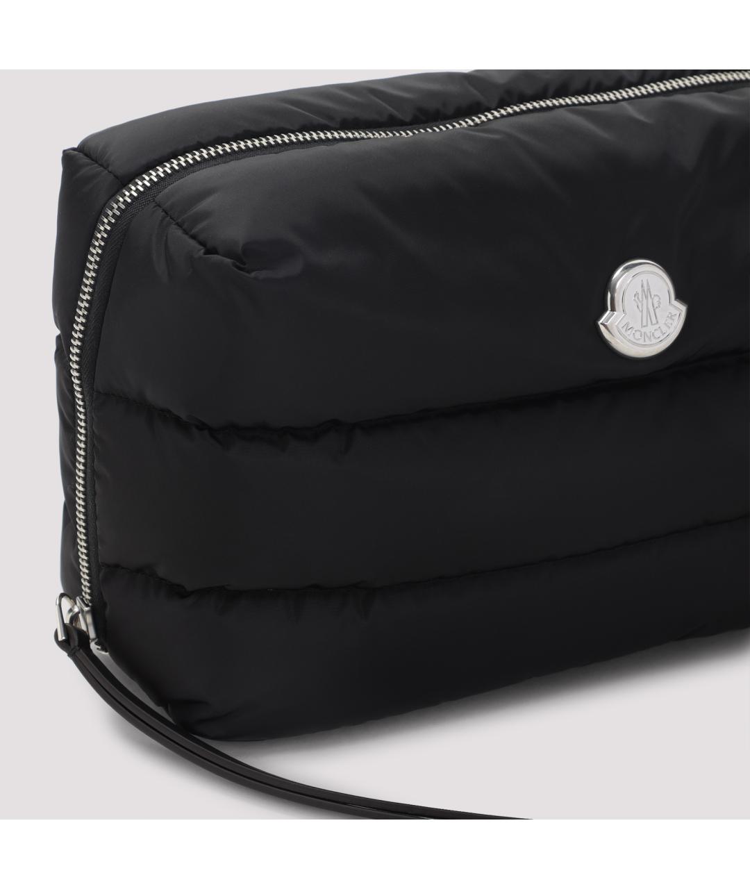 MONCLER Черная синтетическая косметичка, фото 5