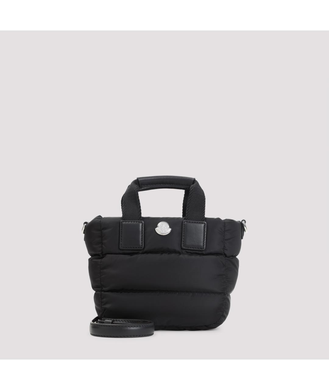 MONCLER Черная синтетическая сумка тоут, фото 2