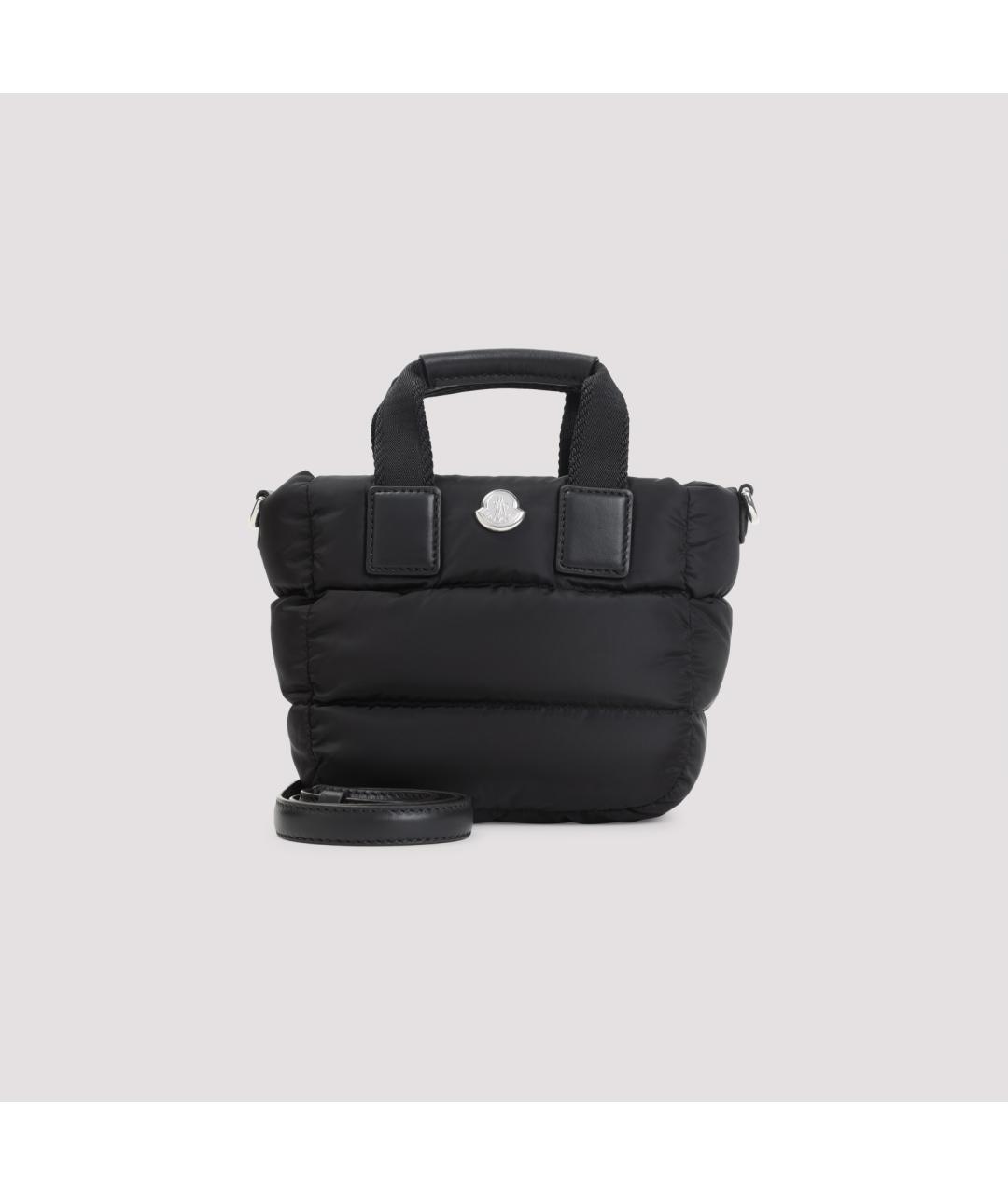 MONCLER Черная синтетическая сумка тоут, фото 3