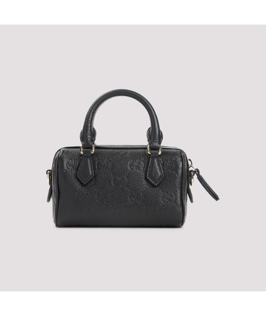 GUCCI Черная кожаная сумка с короткими ручками, фото 4