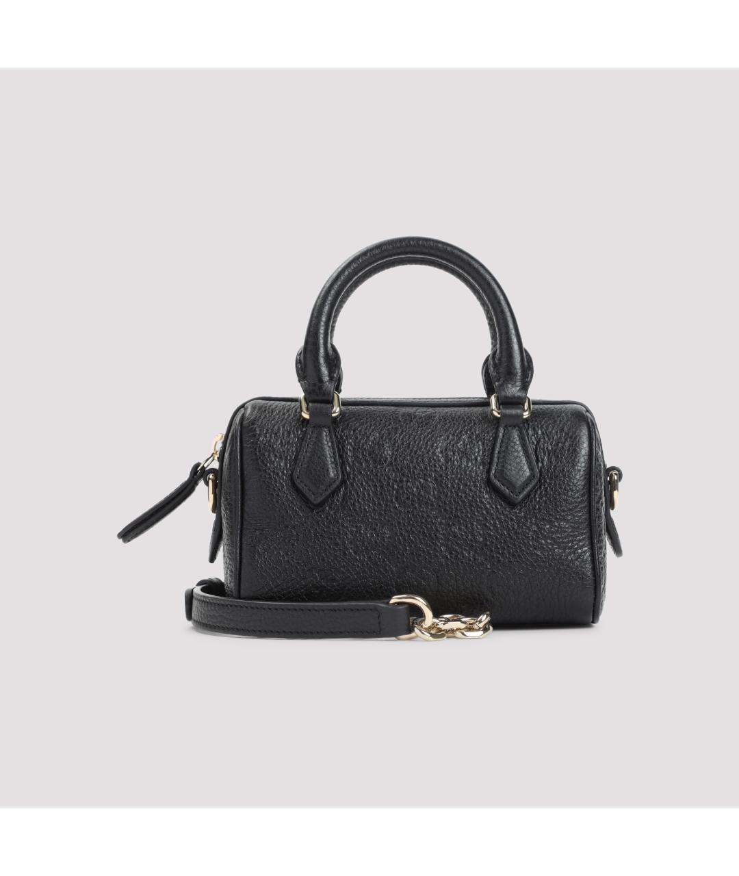 GUCCI Черная кожаная сумка с короткими ручками, фото 3