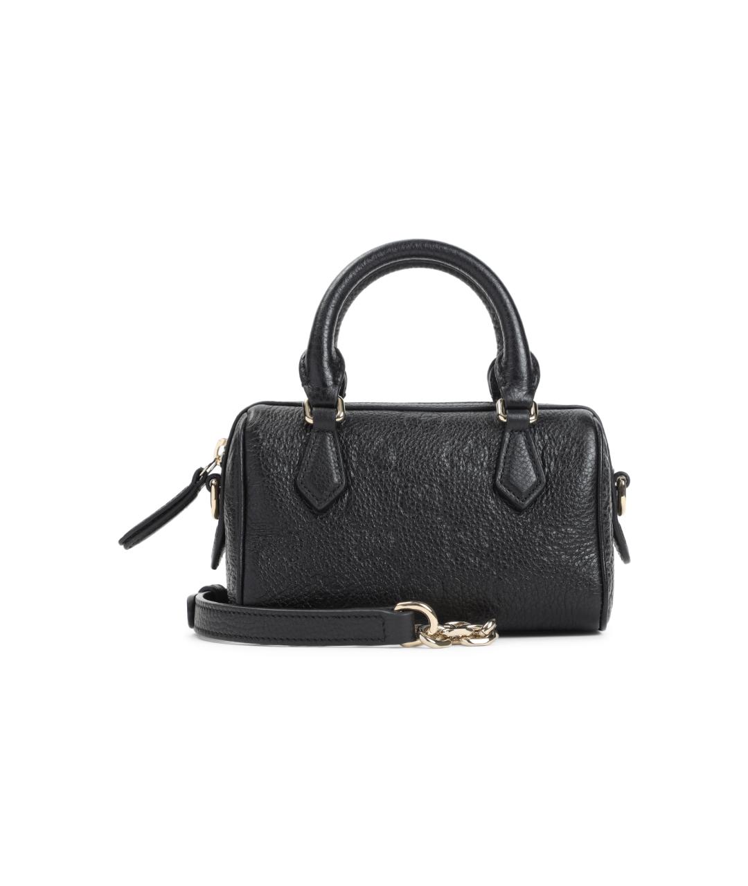 GUCCI Черная кожаная сумка с короткими ручками, фото 1