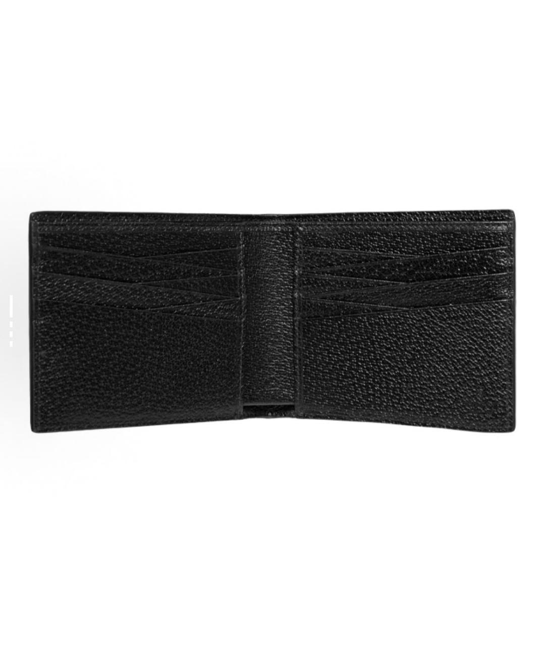 GUCCI Черный кожаный кошелек, фото 3