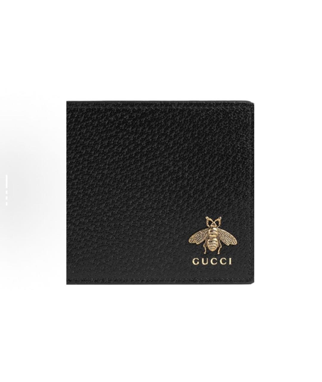 GUCCI Черный кожаный кошелек, фото 5