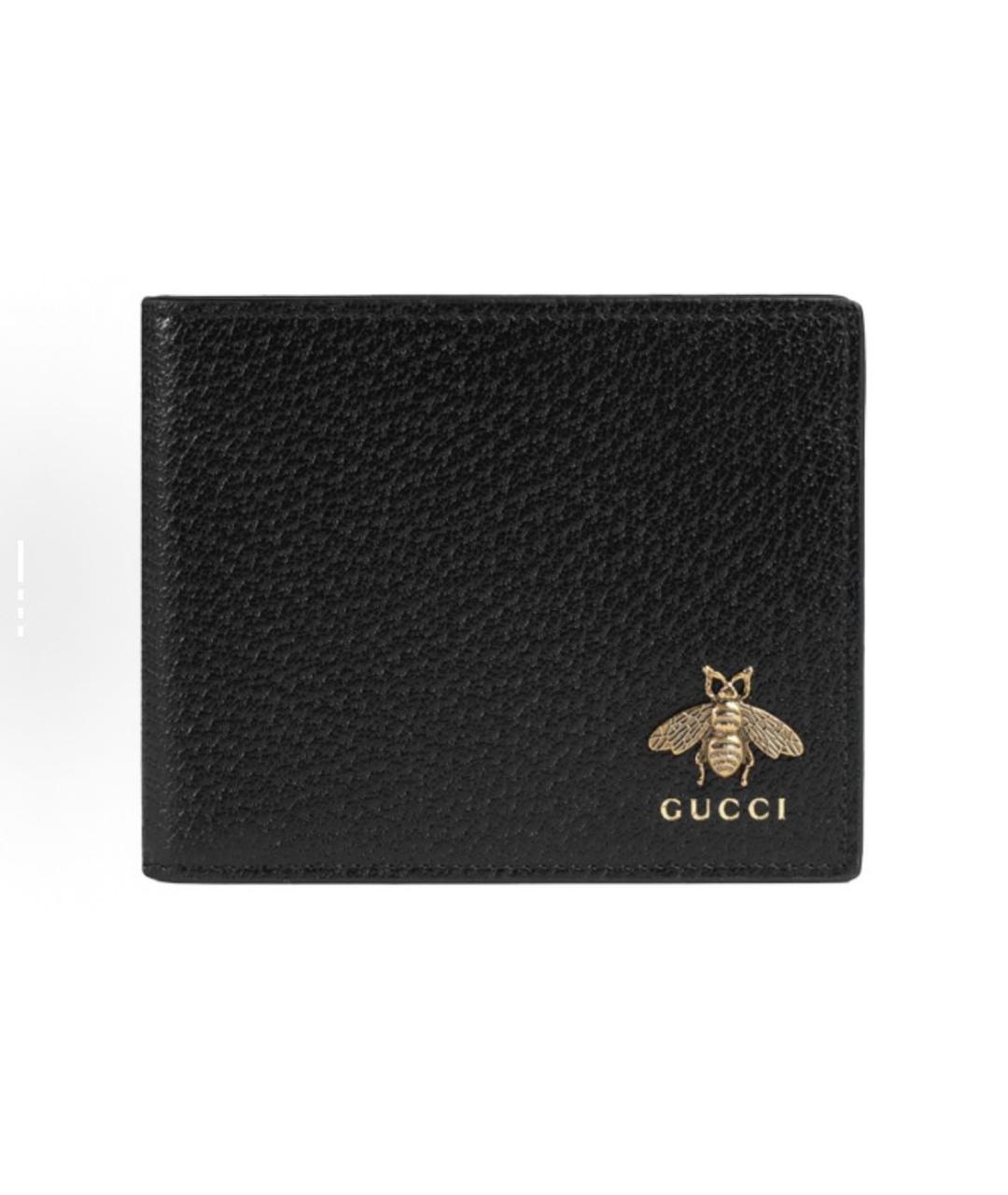 GUCCI Черный кожаный кошелек, фото 6