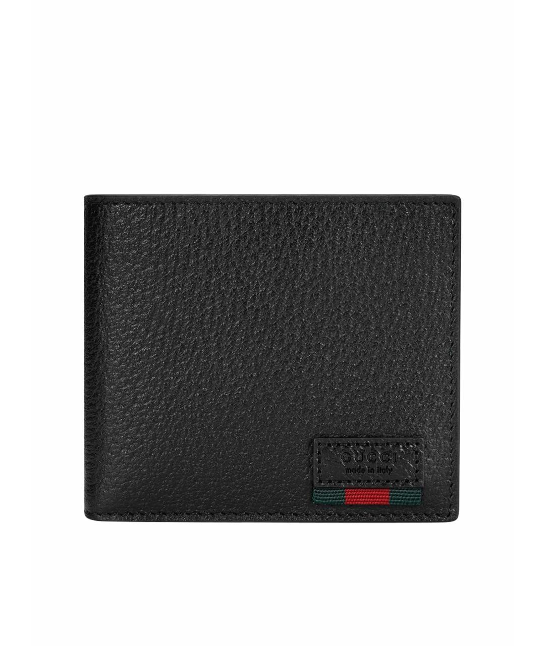 GUCCI Черный кожаный кошелек, фото 1