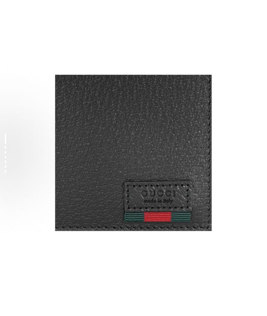 GUCCI Черный кожаный кошелек, фото 6