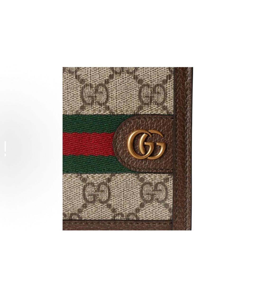 GUCCI Коричневый кошелек, фото 6