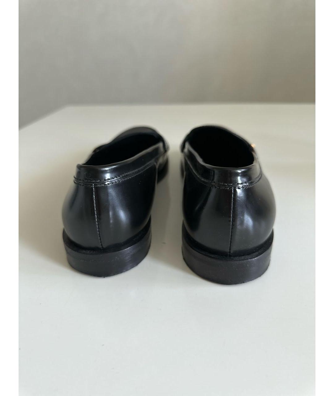 PRADA Черные кожаные лоферы, фото 4
