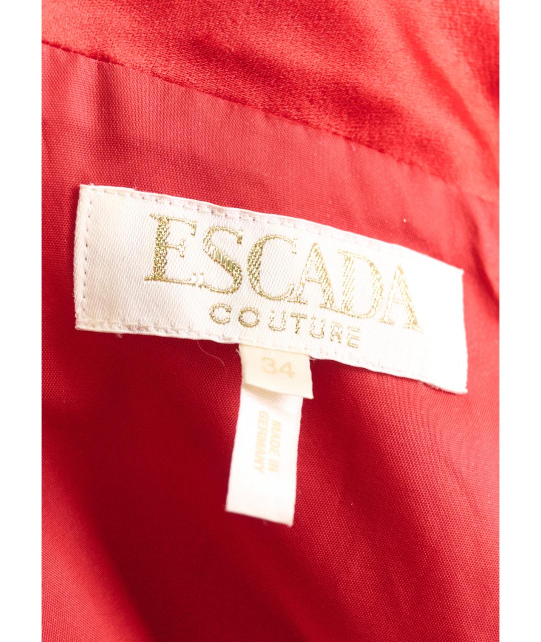 ESCADA Красное шелковое вечернее платье, фото 6