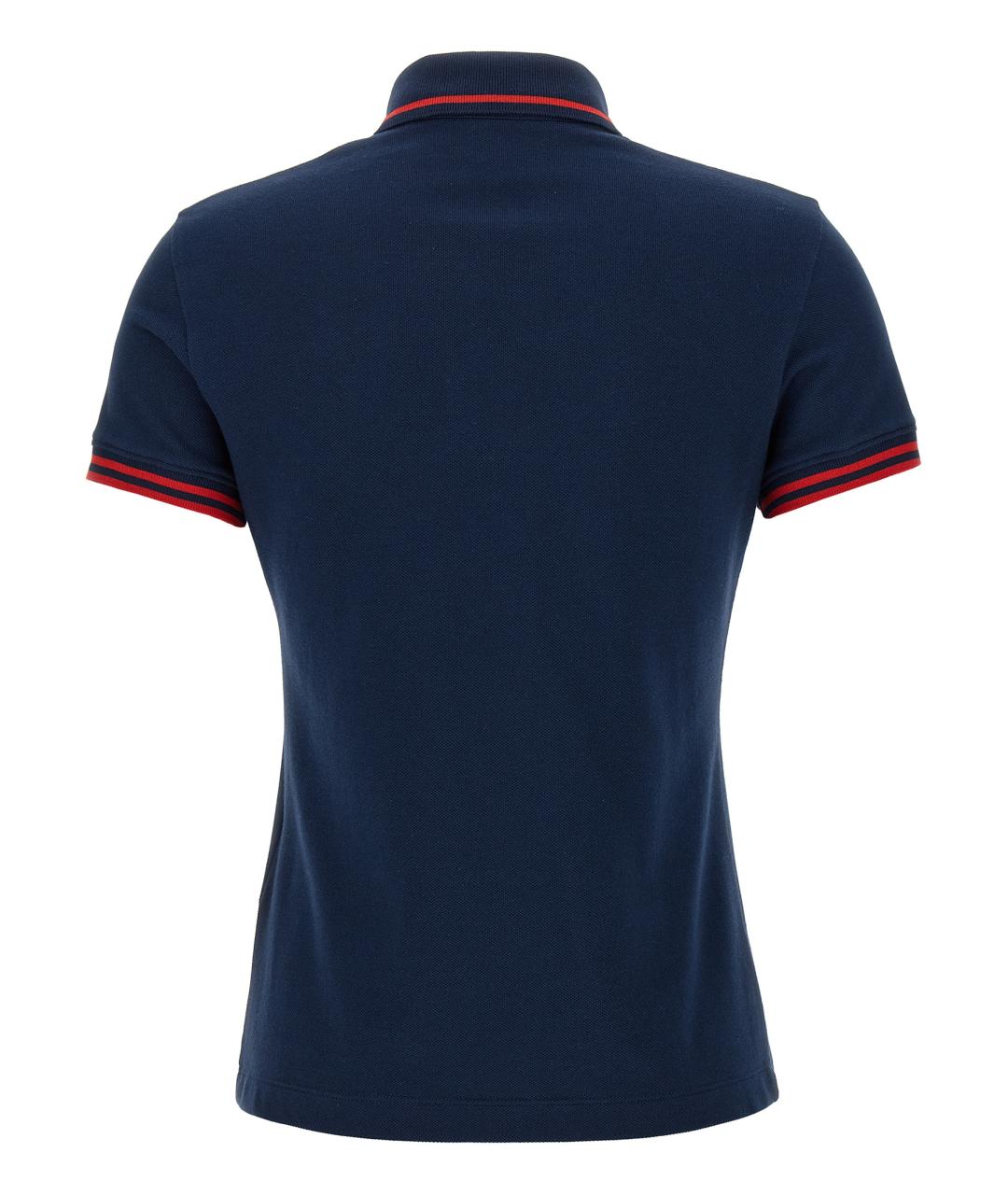 VALENTINO Синяя хлопковая футболка, фото 2