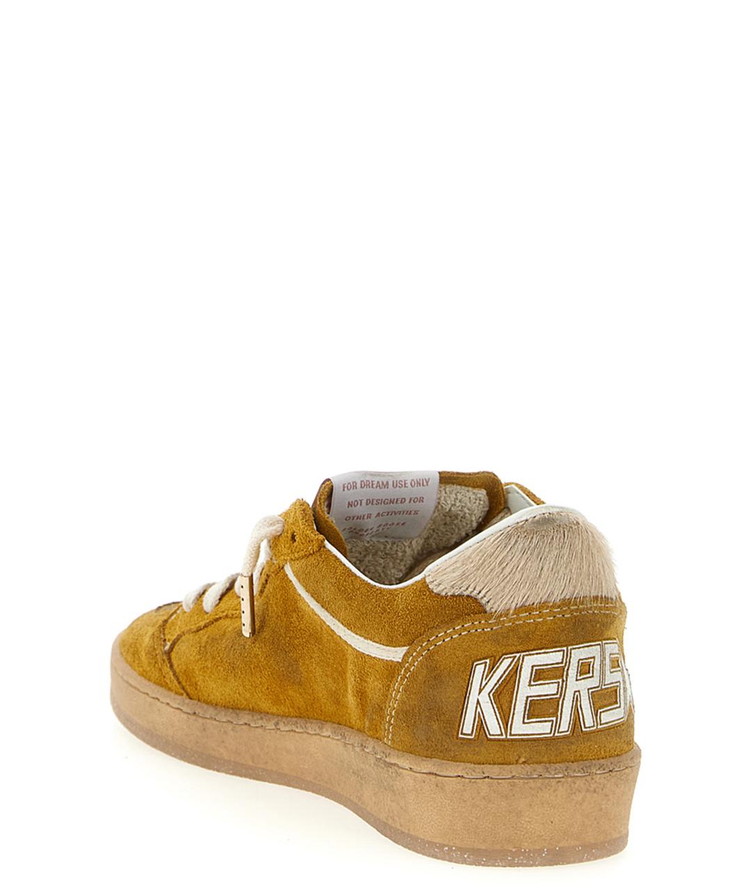 GOLDEN GOOSE DELUXE BRAND Коричневые кожаные кеды, фото 4