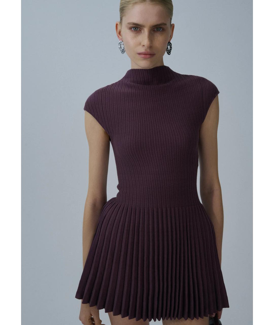 MAGDA BUTRYM Фиолетовое хлопковое платье, фото 5