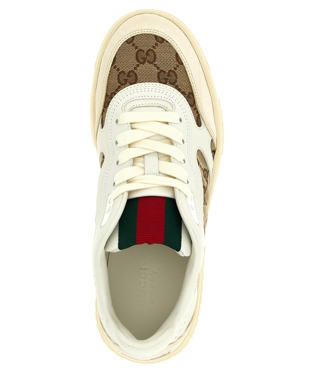GUCCI Мульти кожаные кеды, фото 4