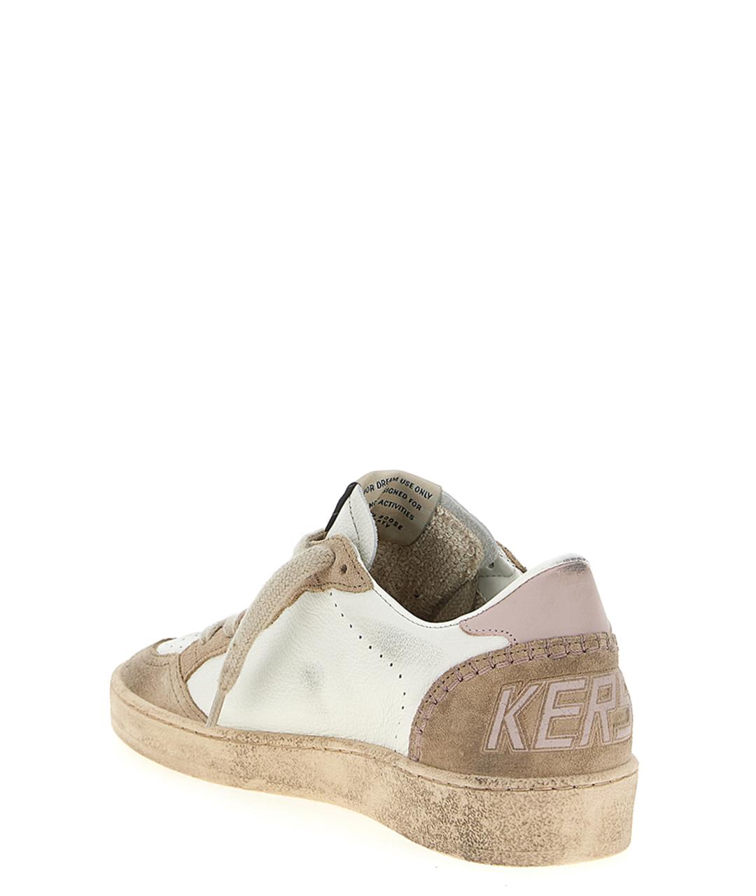 GOLDEN GOOSE DELUXE BRAND Бежевые кожаные кеды, фото 4