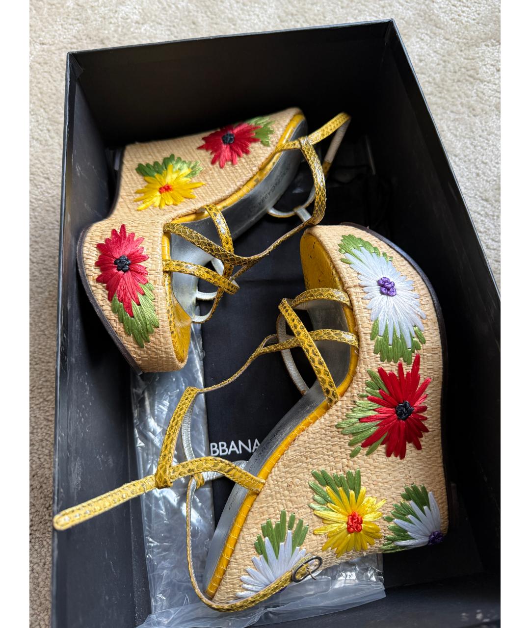 DOLCE&GABBANA Мульти босоножки, фото 6
