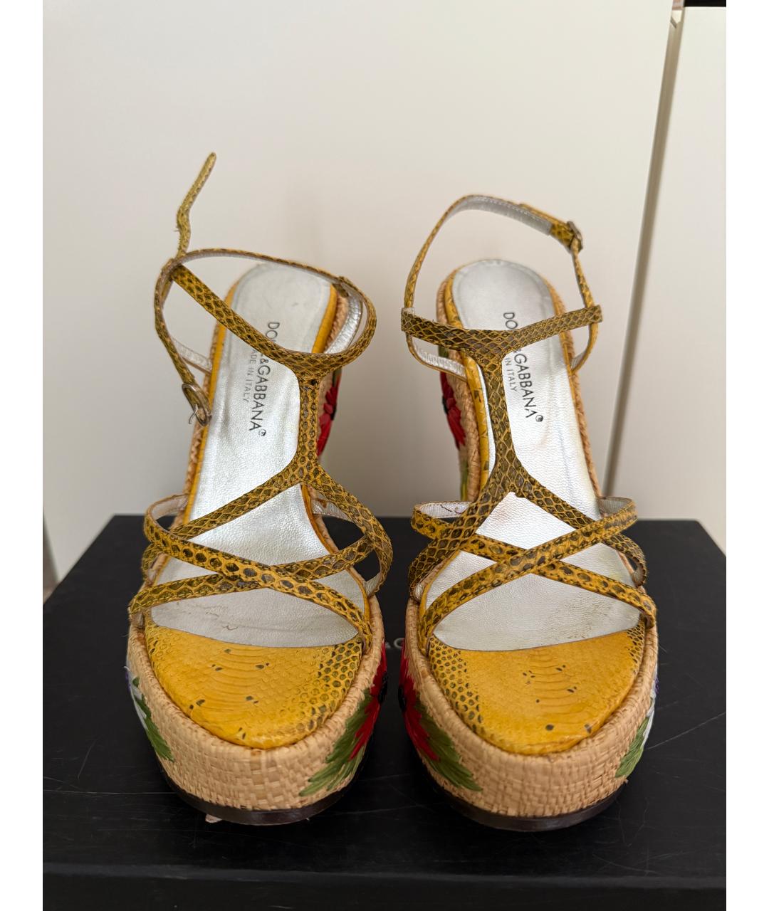 DOLCE&GABBANA Мульти босоножки, фото 2