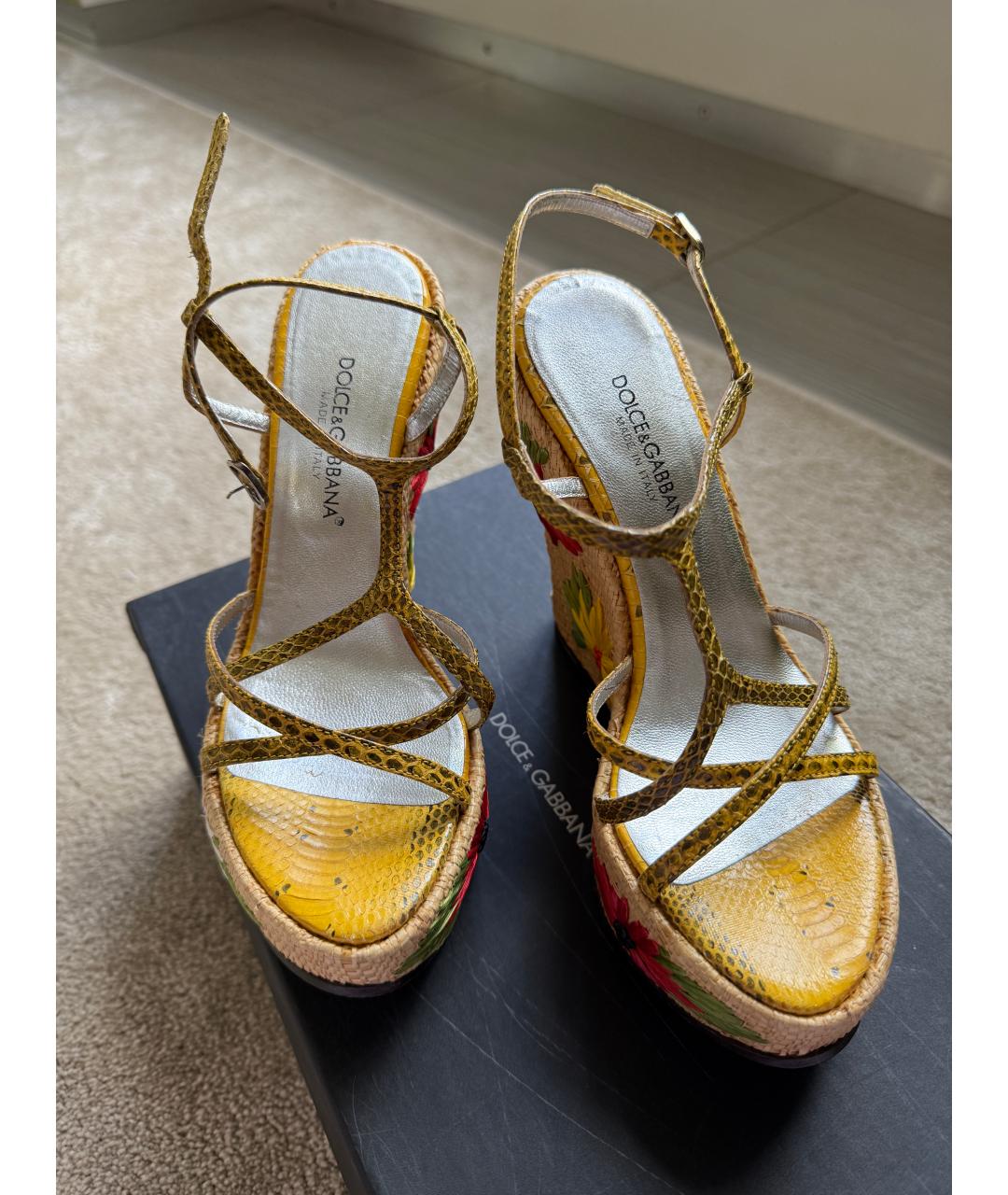 DOLCE&GABBANA Мульти босоножки, фото 7