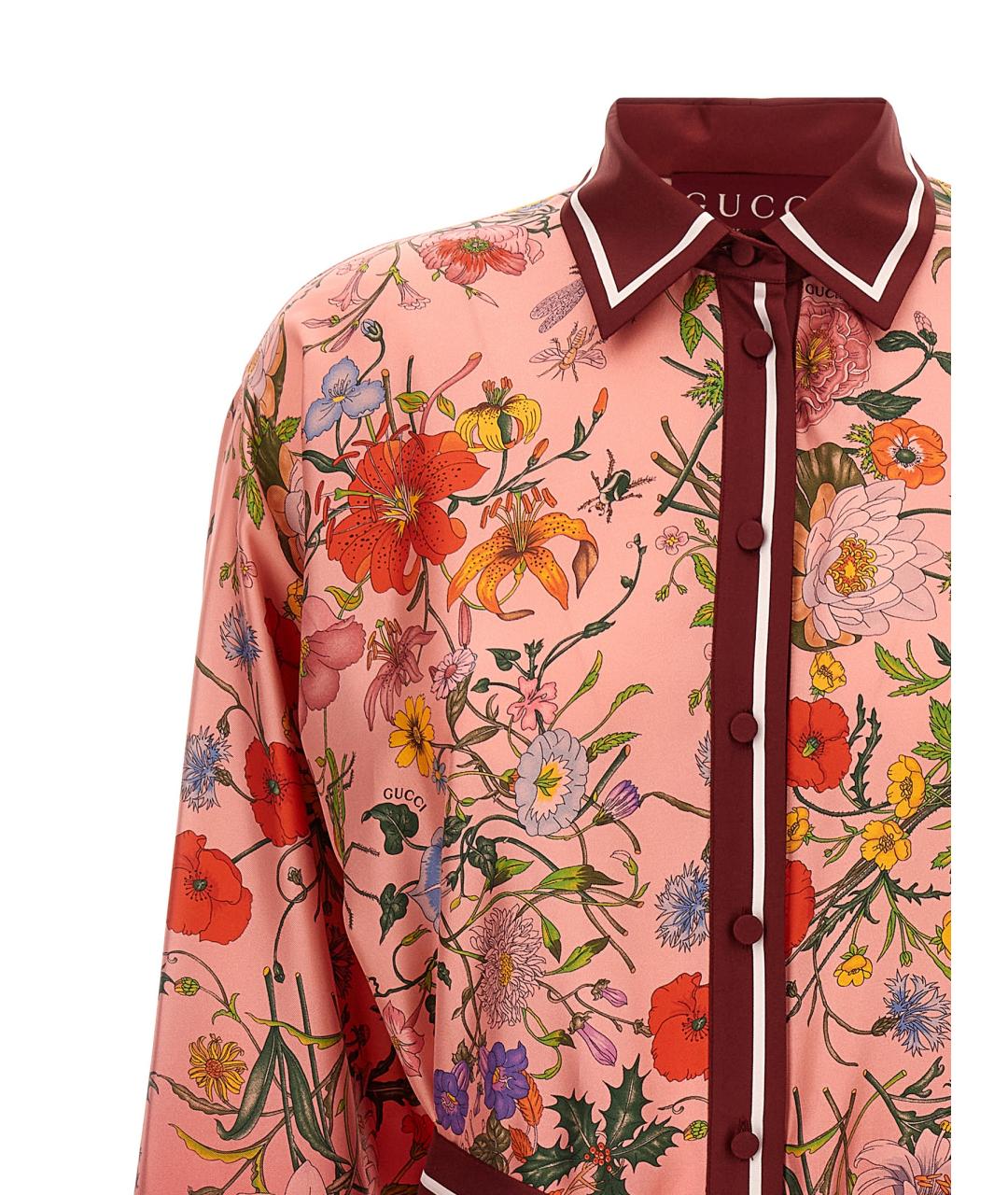 GUCCI Мульти шелковое повседневное платье, фото 3