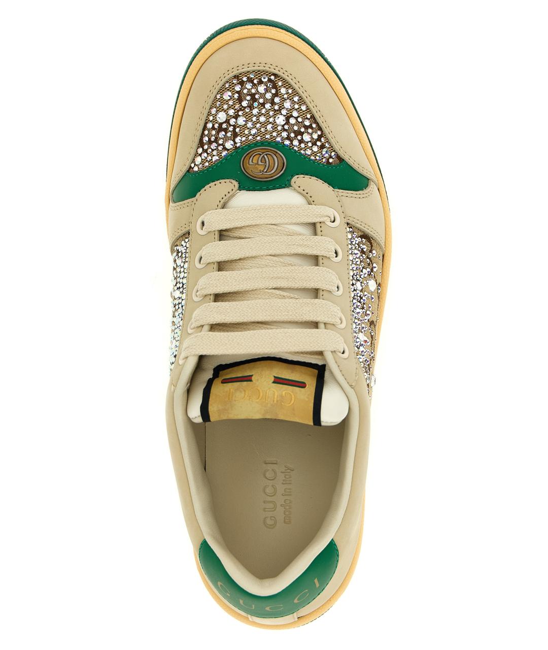 GUCCI Мульти кожаные кеды, фото 4
