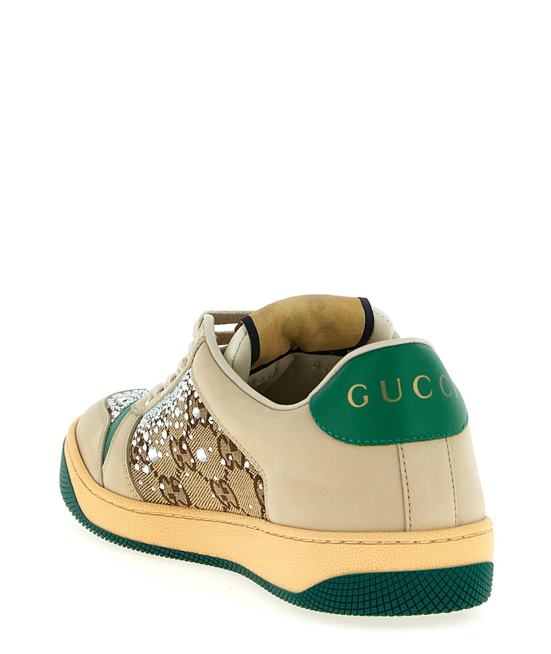 GUCCI Мульти кожаные кеды, фото 3