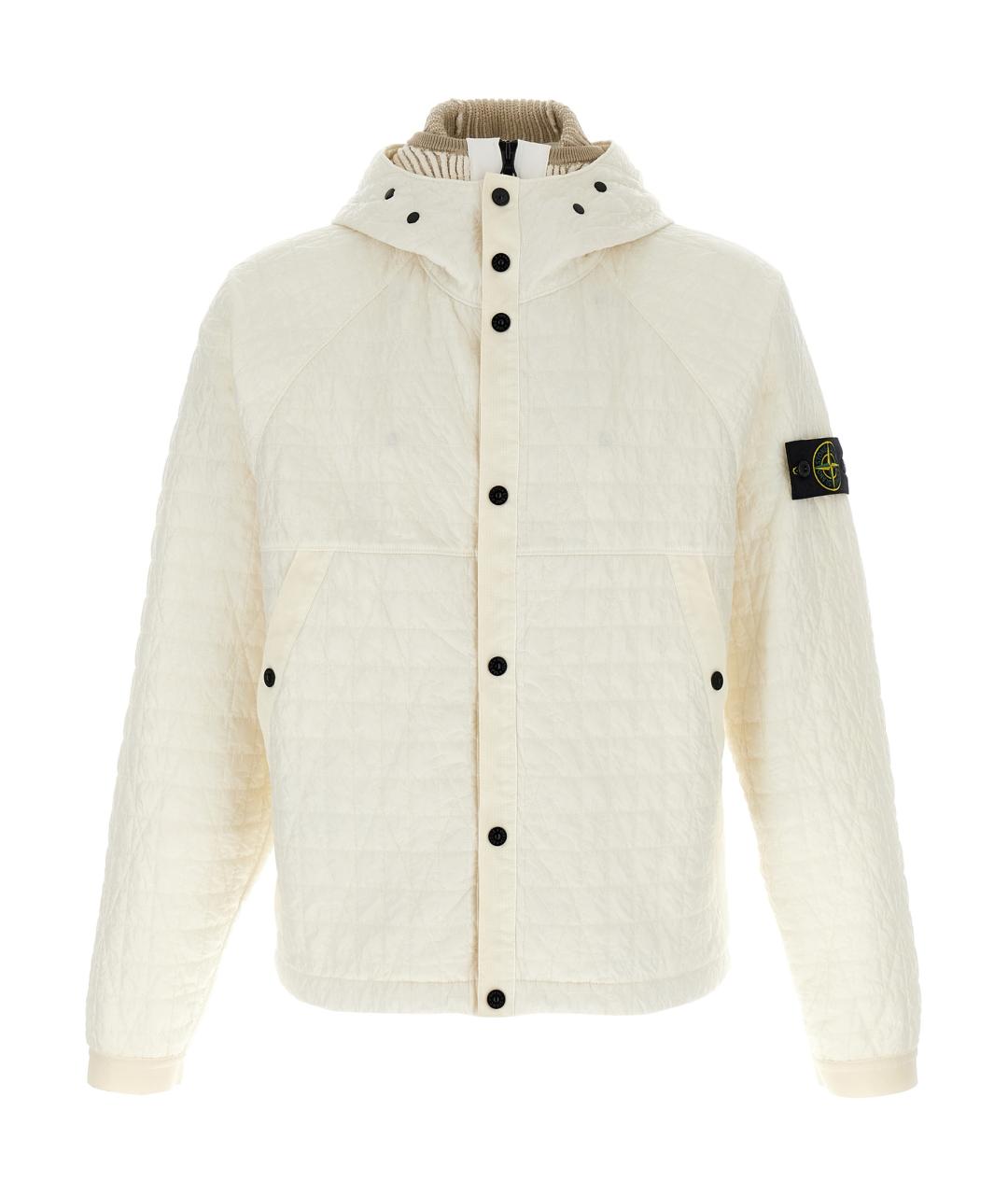 STONE ISLAND Бежевая полиамидовая куртка, фото 1