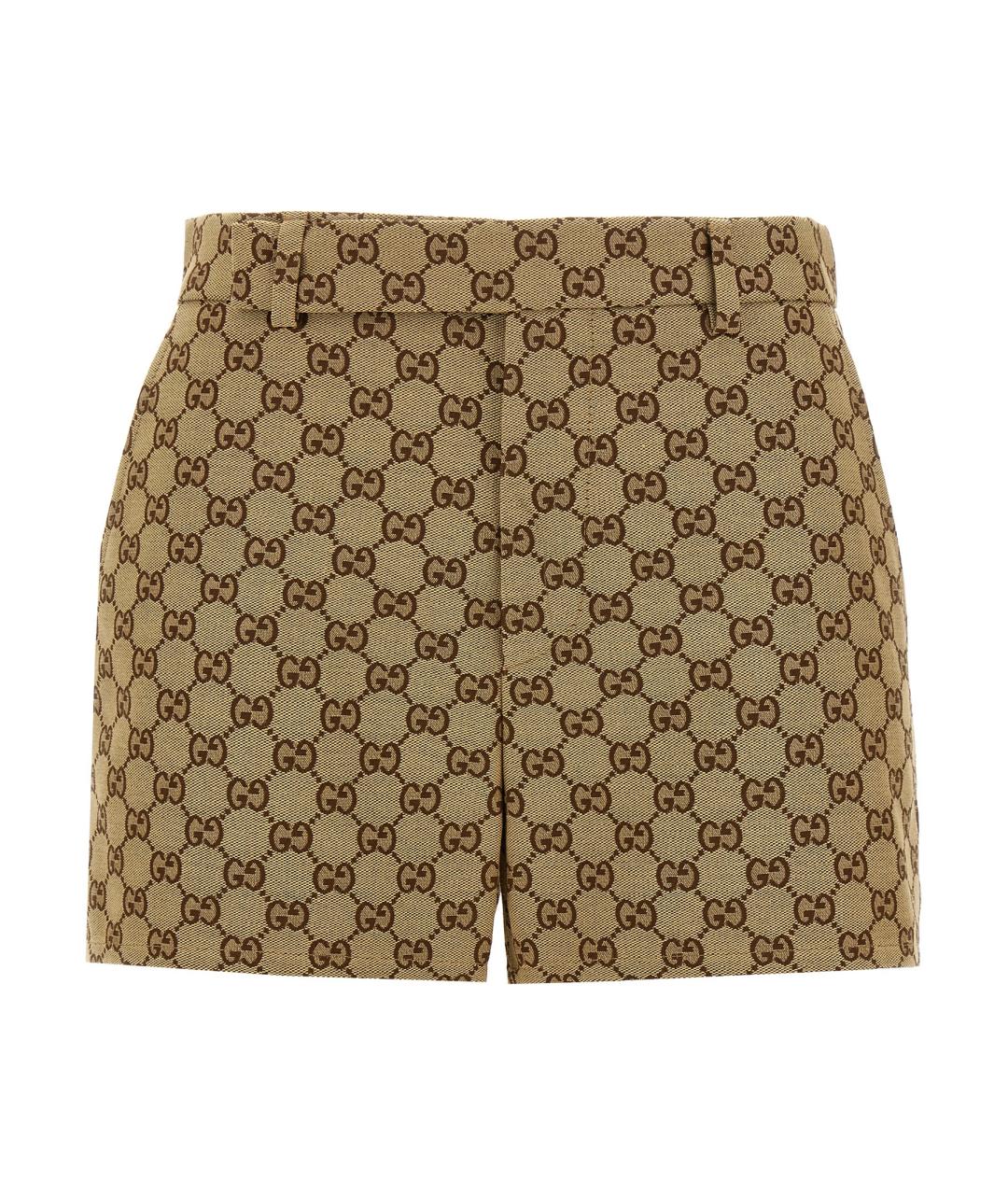 GUCCI Бежевые хлопковые шорты, фото 1