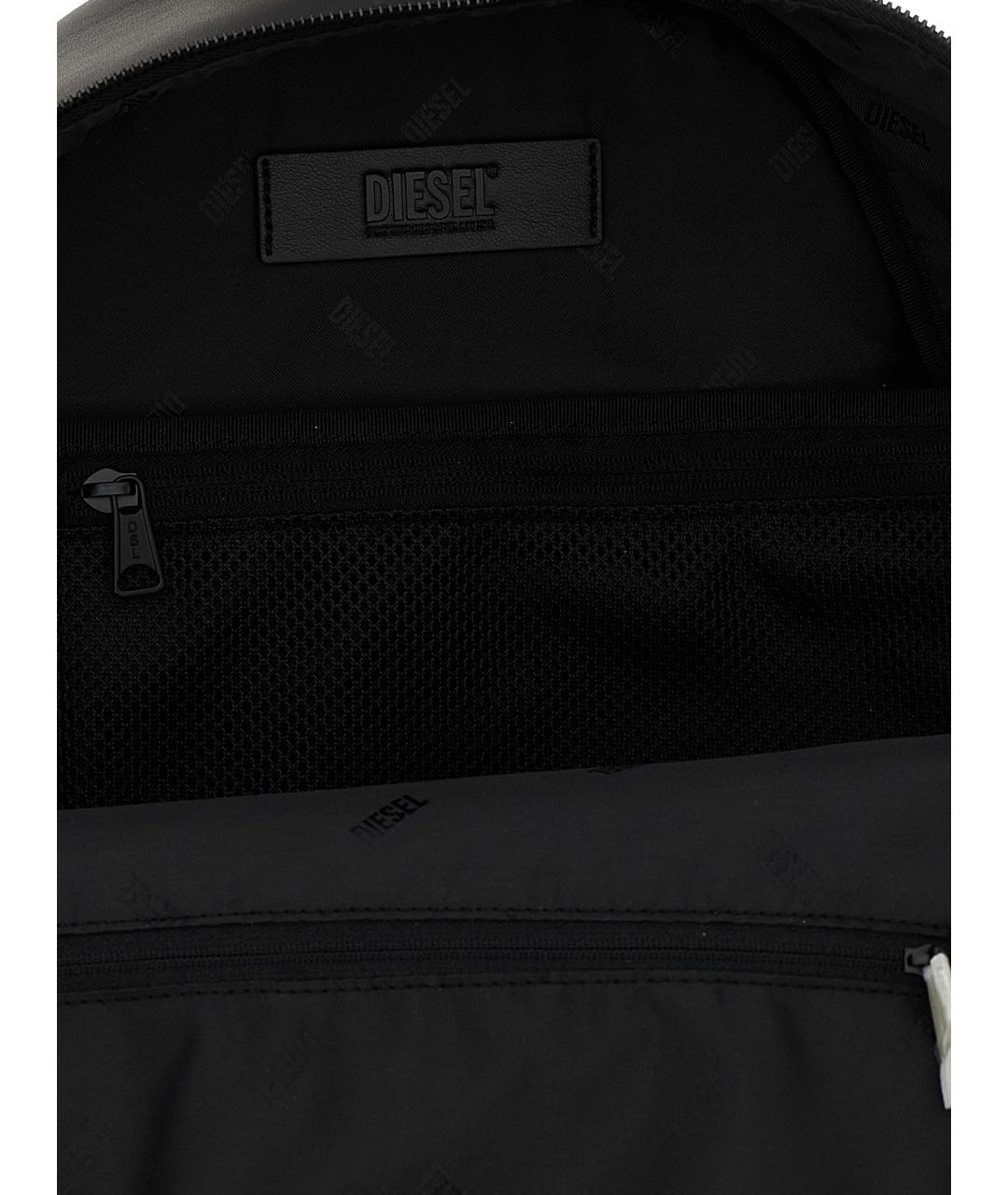 DIESEL Черный рюкзак из искусственной кожи, фото 4