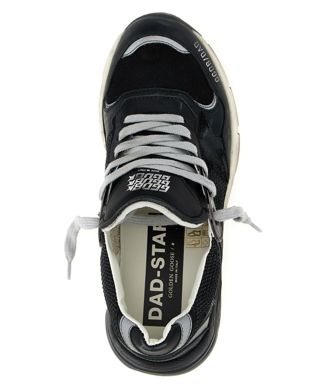 GOLDEN GOOSE DELUXE BRAND Черные кожаные кроссовки, фото 4