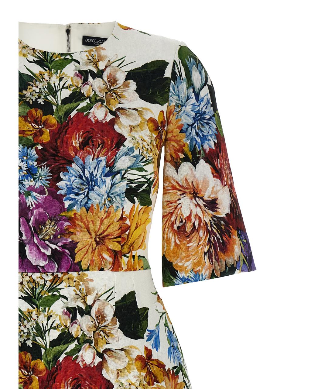 DOLCE&GABBANA Мульти хлопковое платье, фото 3