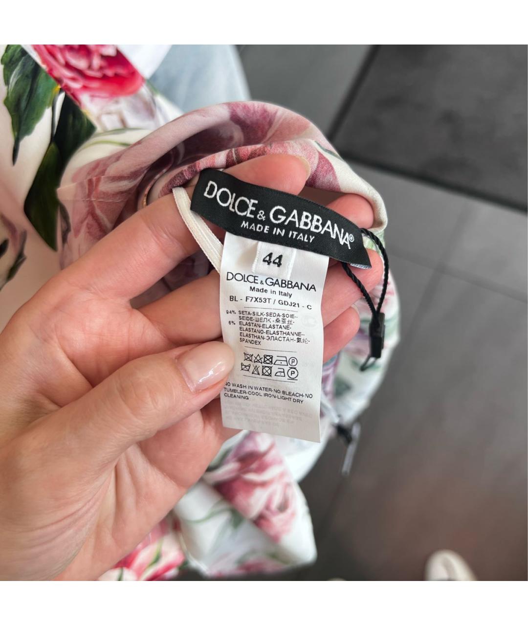 DOLCE&GABBANA Шелковая блузы, фото 3