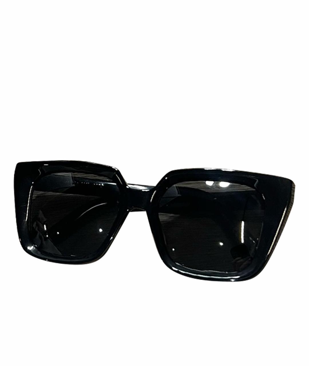 CHRISTIAN DIOR Черные пластиковые солнцезащитные очки, фото 1