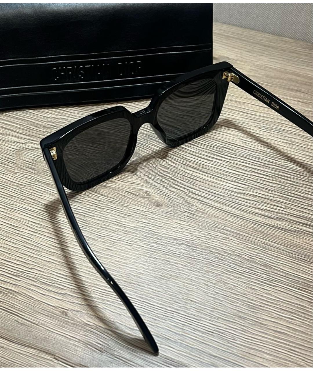 CHRISTIAN DIOR Черные пластиковые солнцезащитные очки, фото 2
