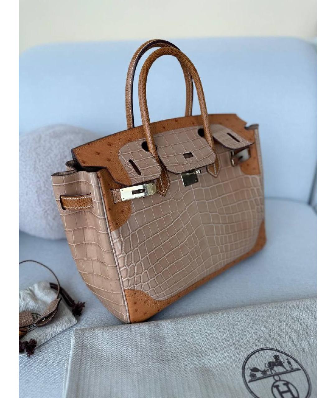 HERMES Сумка тоут из экзотической кожи, фото 2