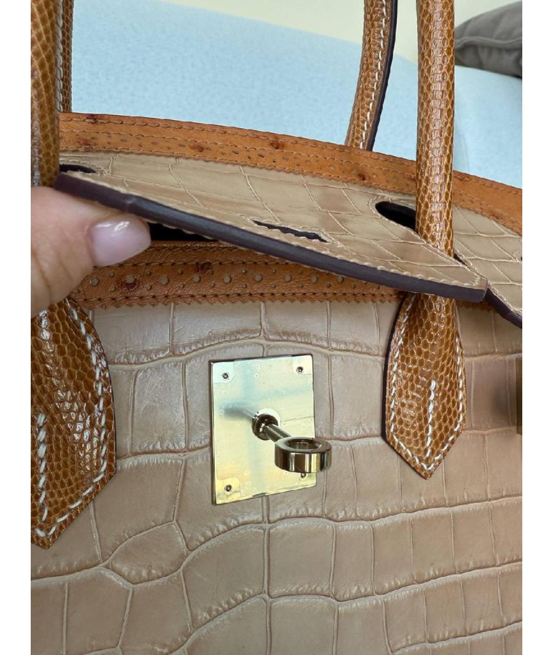HERMES Сумка тоут из экзотической кожи, фото 5