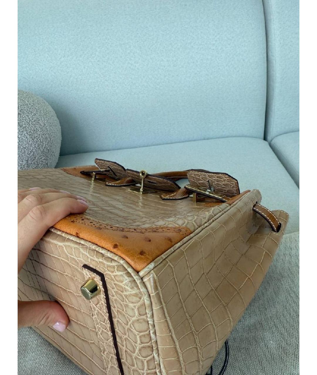 HERMES Сумка тоут из экзотической кожи, фото 6