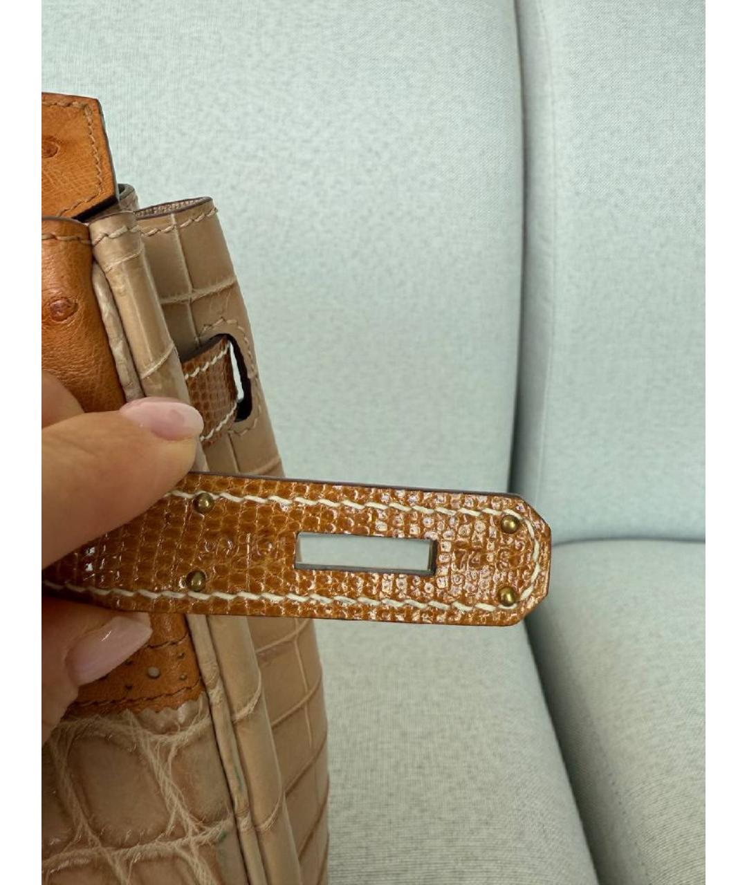 HERMES Сумка тоут из экзотической кожи, фото 7