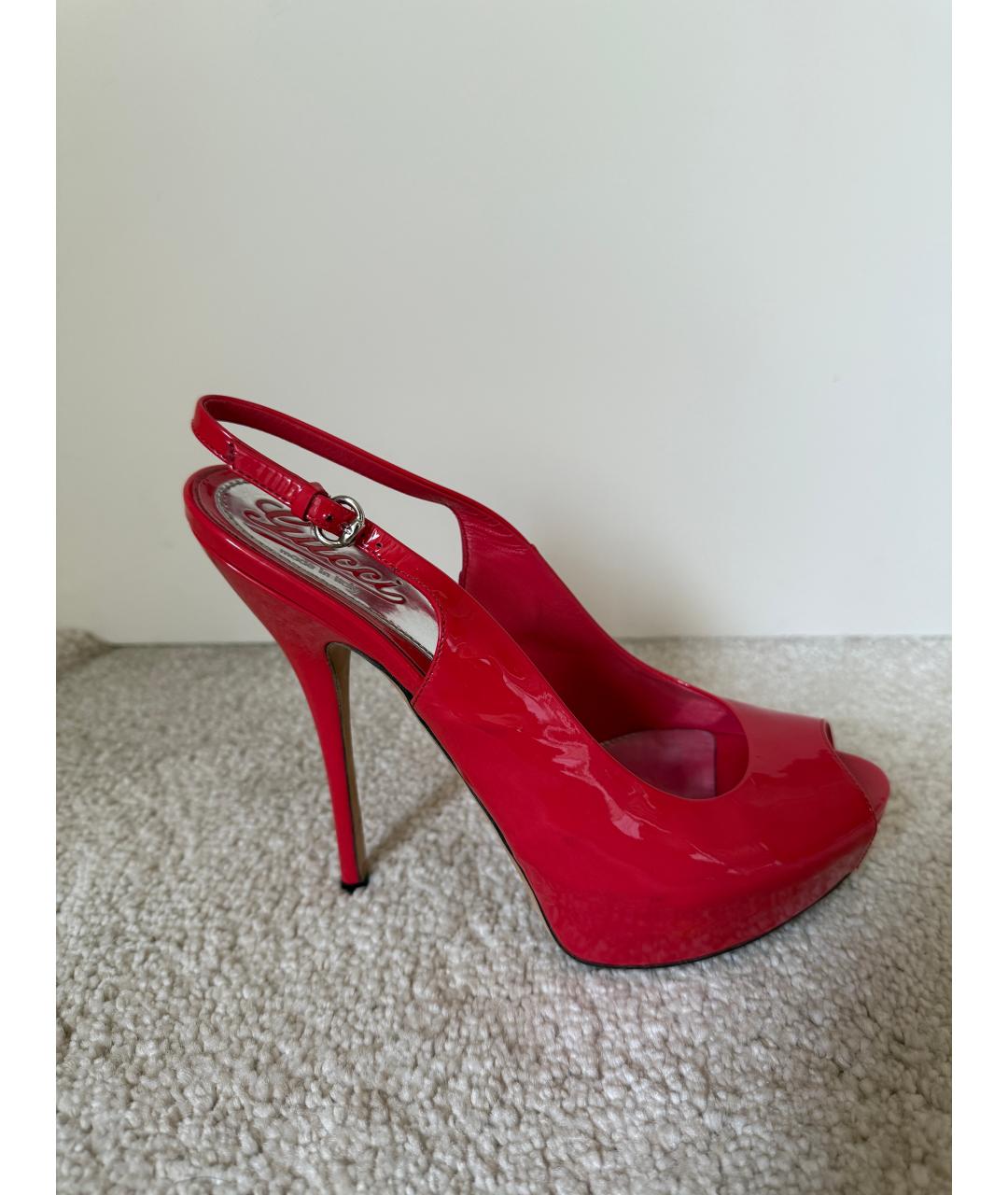 GUCCI Розовые туфли из лакированной кожи, фото 8