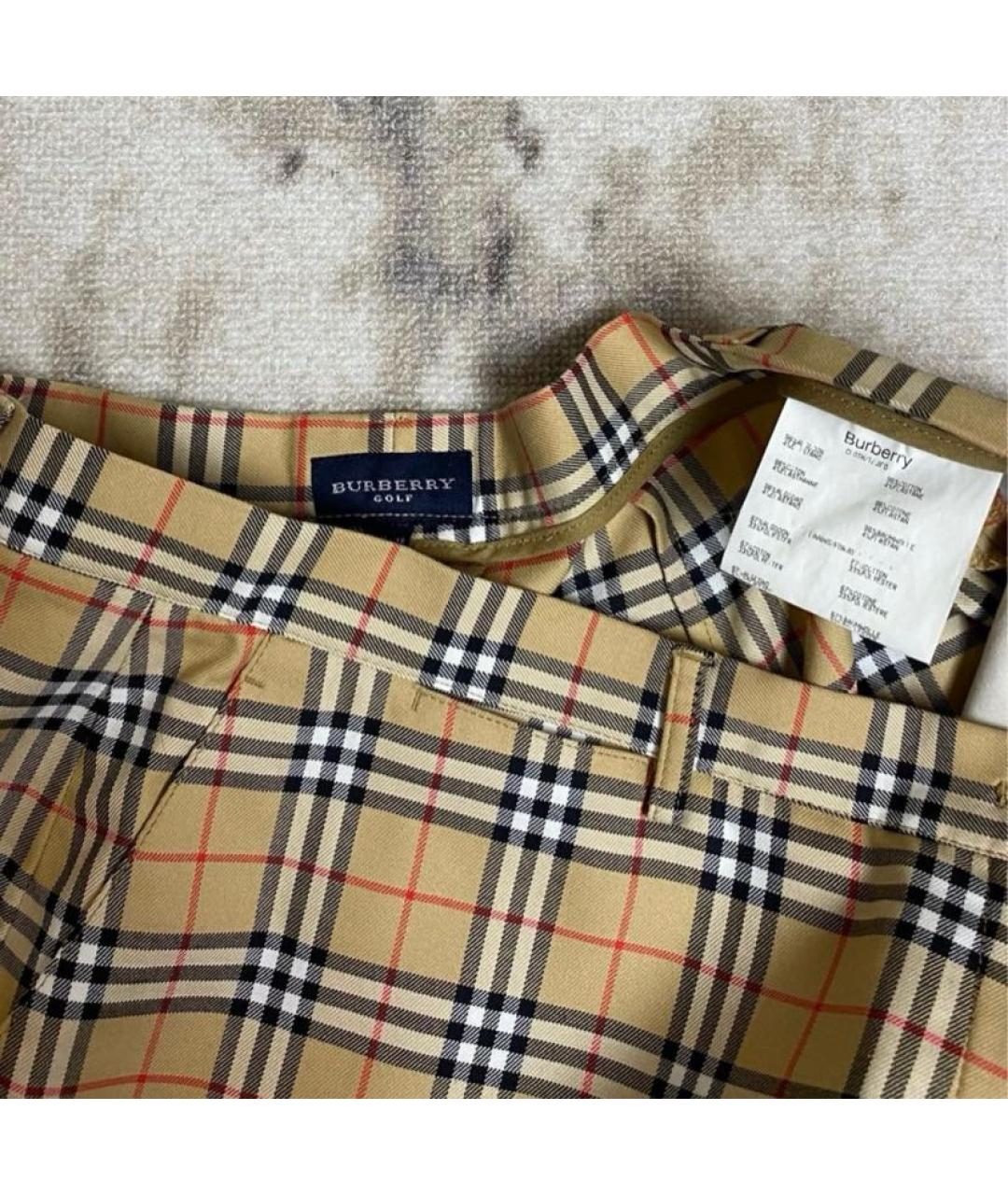 BURBERRY Коричневые хлопковые шорты, фото 4