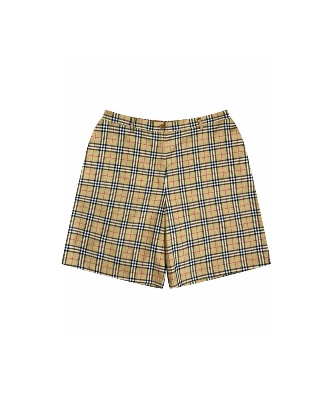 BURBERRY Коричневые хлопковые шорты, фото 1