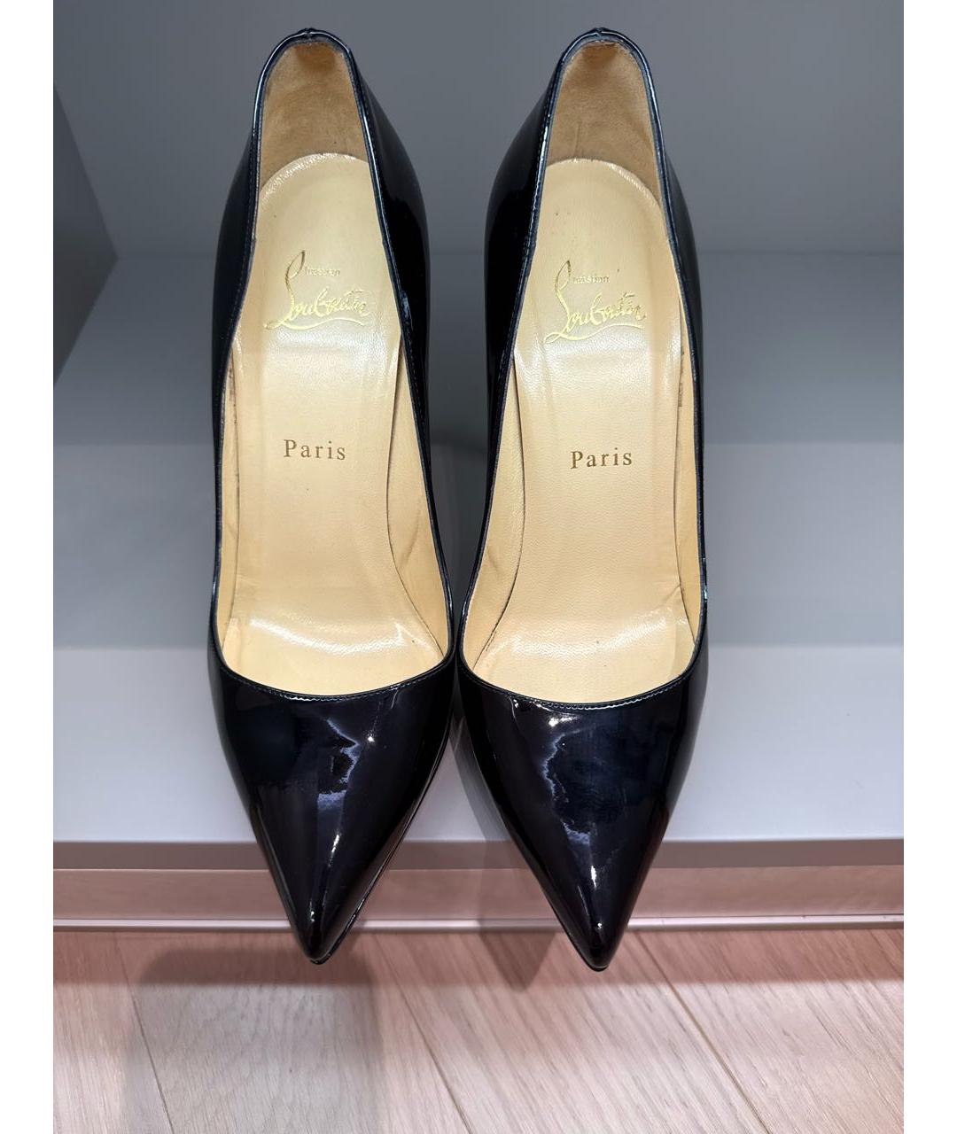CHRISTIAN LOUBOUTIN Черные туфли из лакированной кожи, фото 2