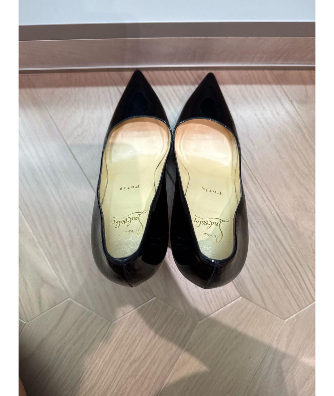CHRISTIAN LOUBOUTIN Черные туфли из лакированной кожи, фото 3