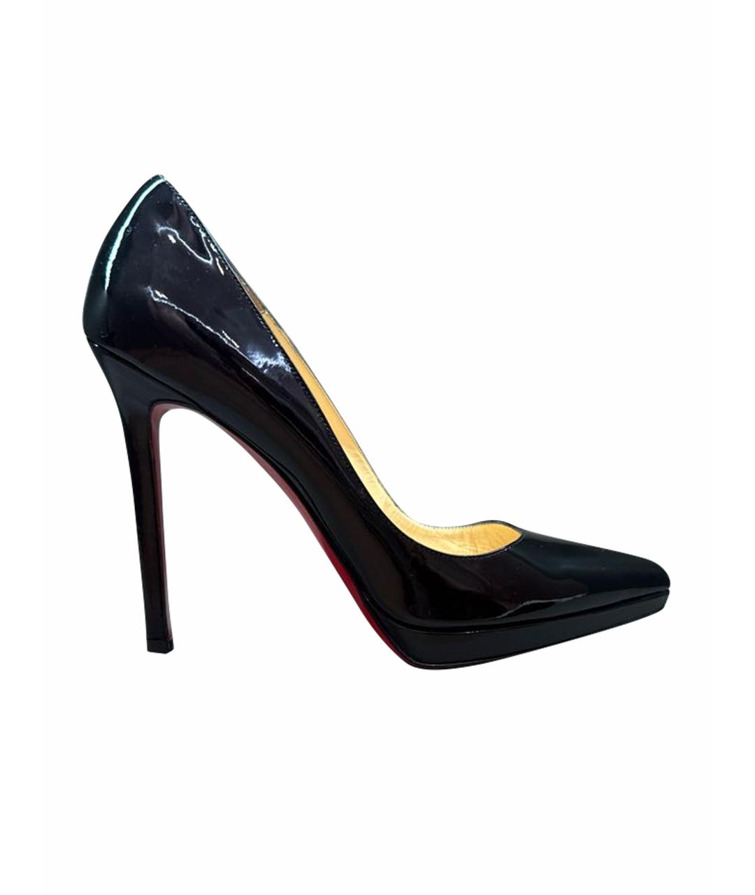 CHRISTIAN LOUBOUTIN Черные туфли из лакированной кожи, фото 1