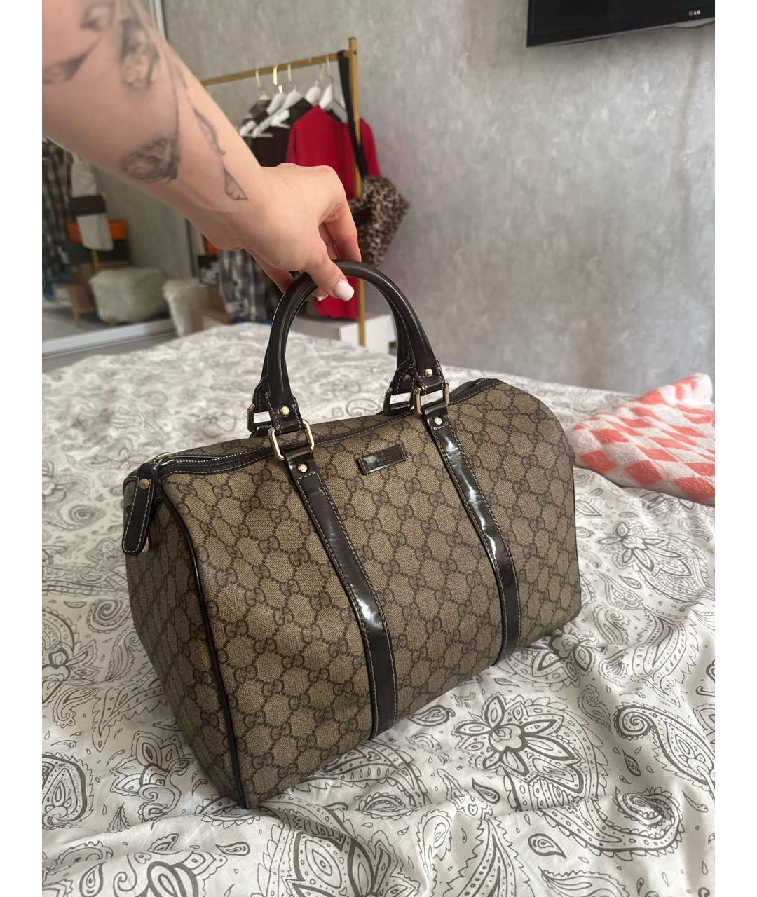 GUCCI Кожаная сумка с короткими ручками, фото 2