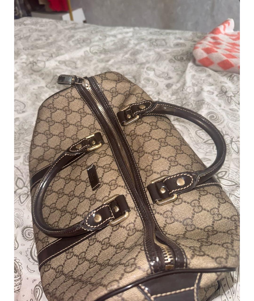 GUCCI Кожаная сумка с короткими ручками, фото 4