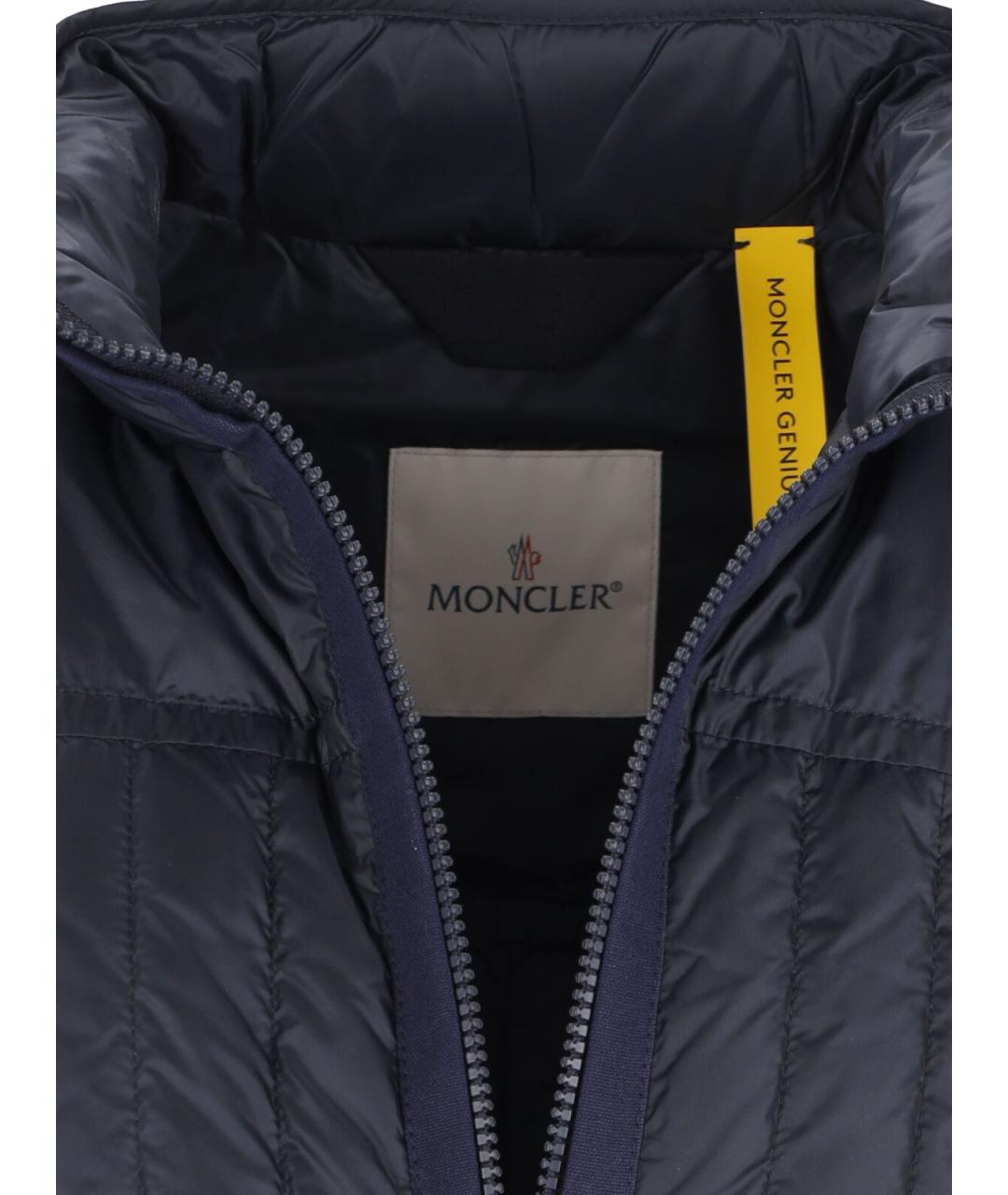 MONCLER Синий полиамидовый жилет, фото 5