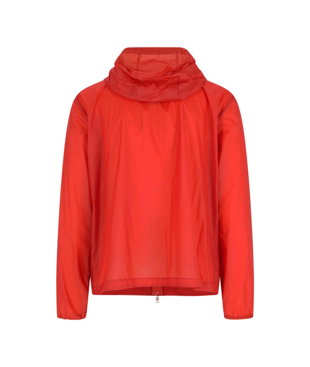 MONCLER Оранжевая полиамидовая куртка, фото 2