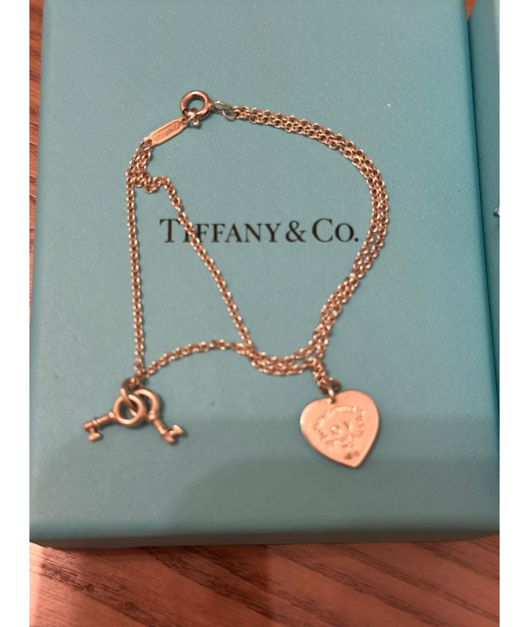 TIFFANY&CO Серебрянный серебряный браслет, фото 5